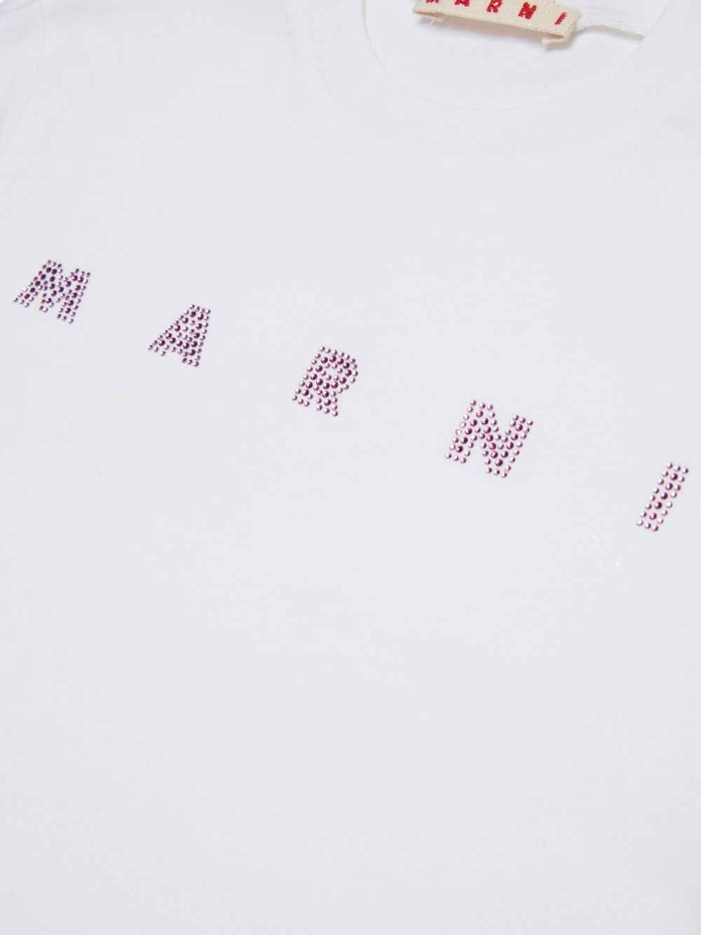 T-shirt bianca per bambina M01968M00SG 0M100 Marni Kids 