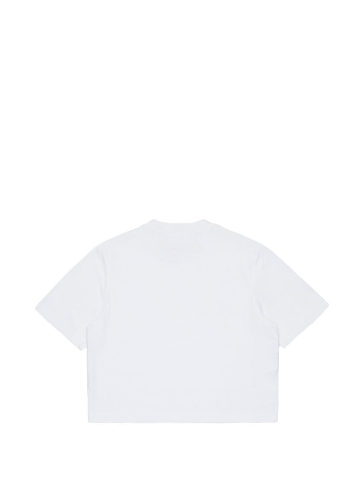 T-shirt bianca per bambina M01968M00SG 0M100 Marni Kids 