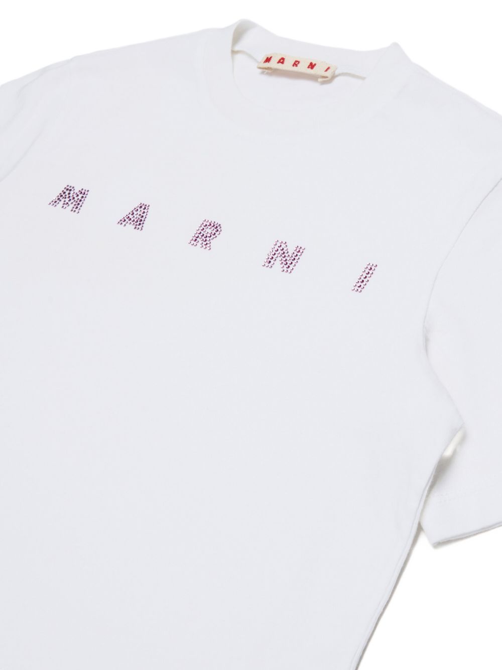 T-shirt bianca per bambina M01968M00SG 0M100 Marni Kids 