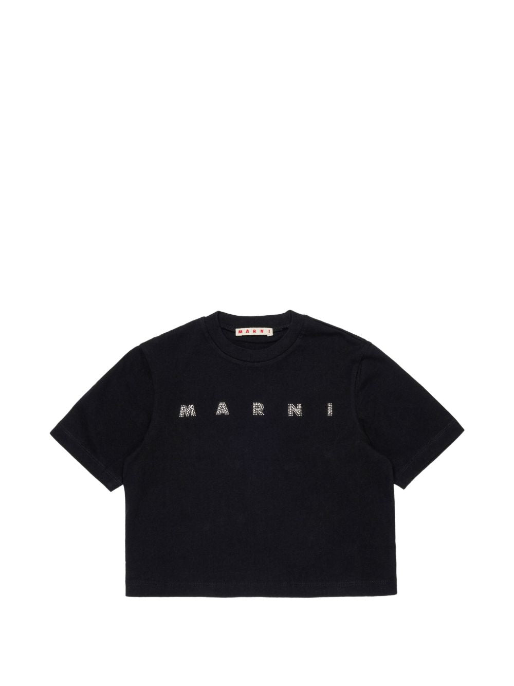 T-shirt nera per bambina M01968M00SG 0M900 Marni Kids 