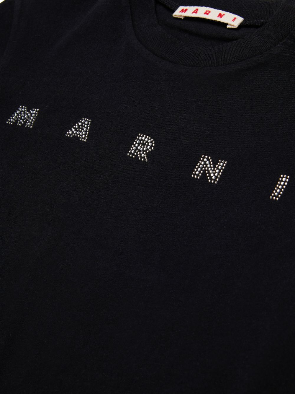 T-shirt nera per bambina M01968M00SG 0M900 Marni Kids 
