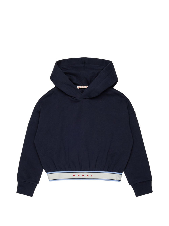 Felpa blu scuro per bambina M01969M00XC 0M862 Marni Kids 