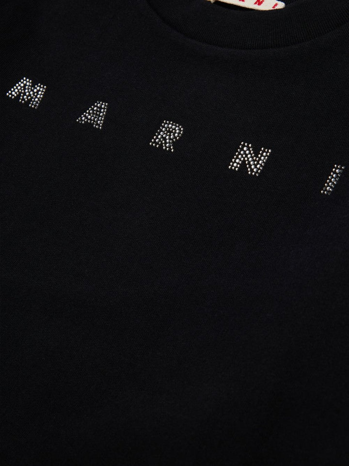 Felpa nera per bambina M02016M00SH 0M900 Marni Kids 