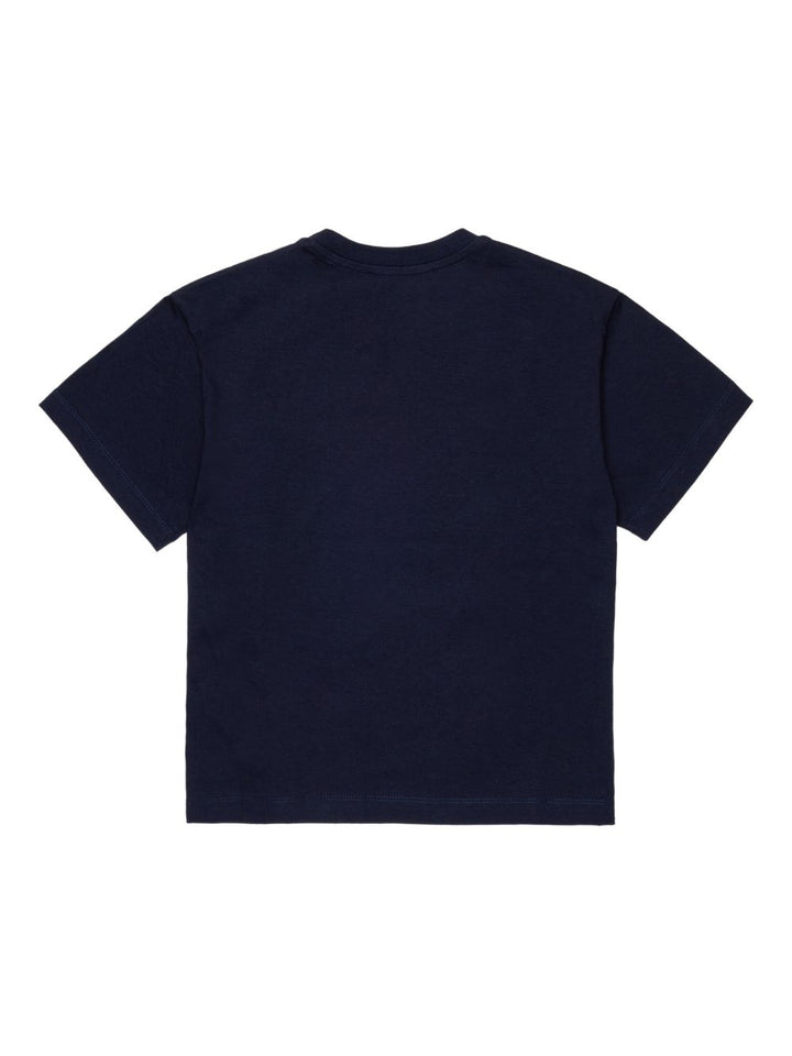 T-shirt blu scuro per bambina MX0005MX057 MX854 Max&co Kids 
