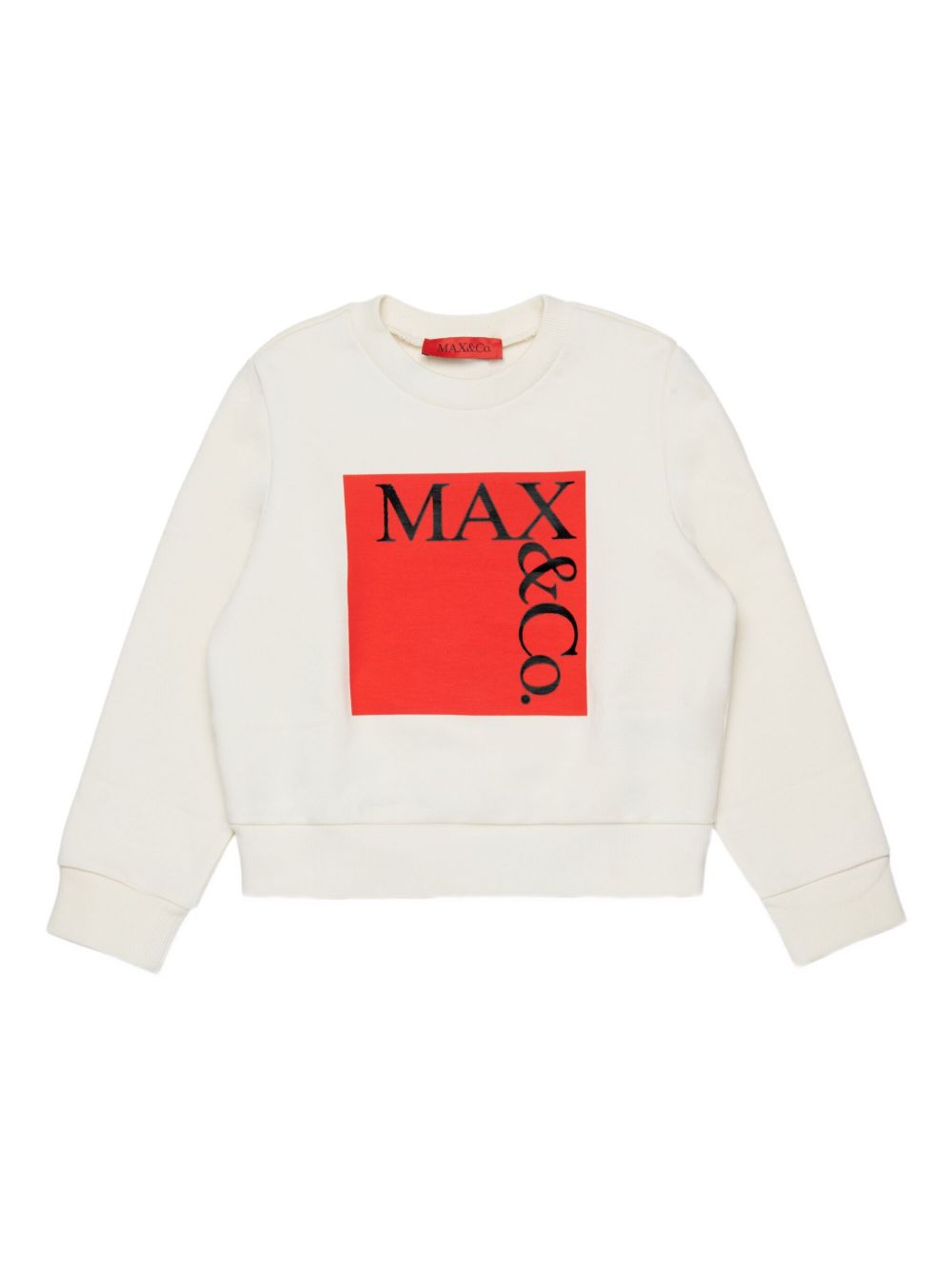 Felpa bianca per bambina MX0037MX056 MX10E Max&co Kids 