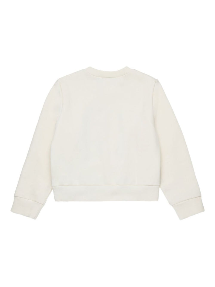 Felpa bianca per bambina MX0037MX056 MX10E Max&co Kids 
