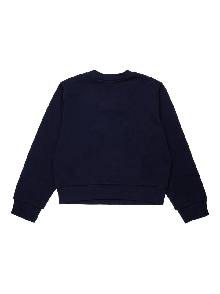 Felpa blu scuro per bambina MX0037MX056 MX854 Max&co Kids 