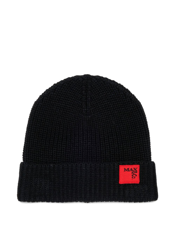 Cappello nero per bambina MX0242MX048 MX900 Max&co Kids 