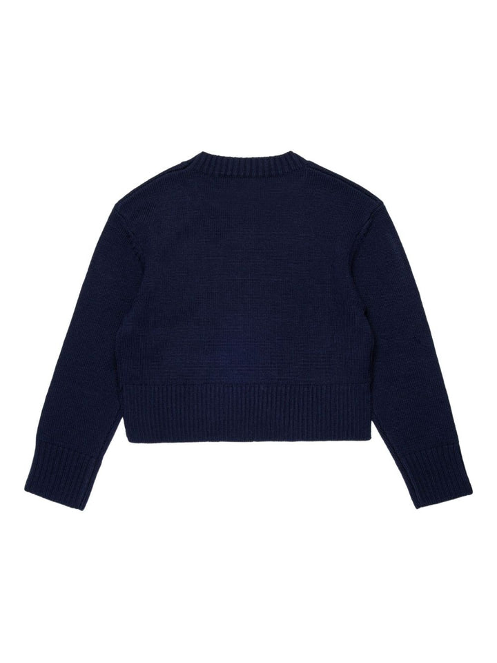 Maglione blu notte per bambina MX0251MX043 MX853 Max&co Kids 