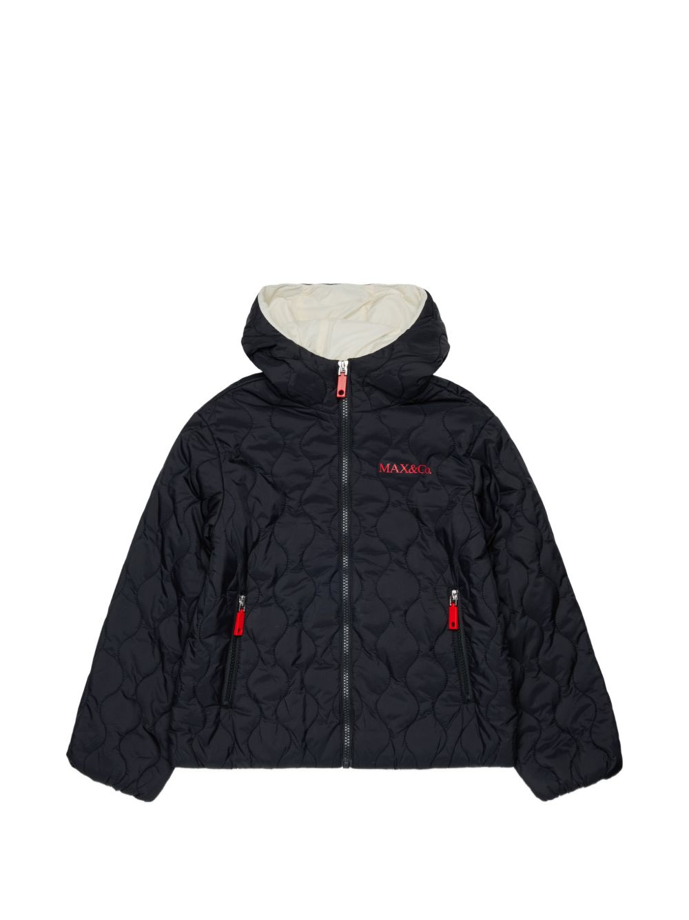 Giubbotto nero per bambina MX0365MX02B MX900 Max&co Kids 