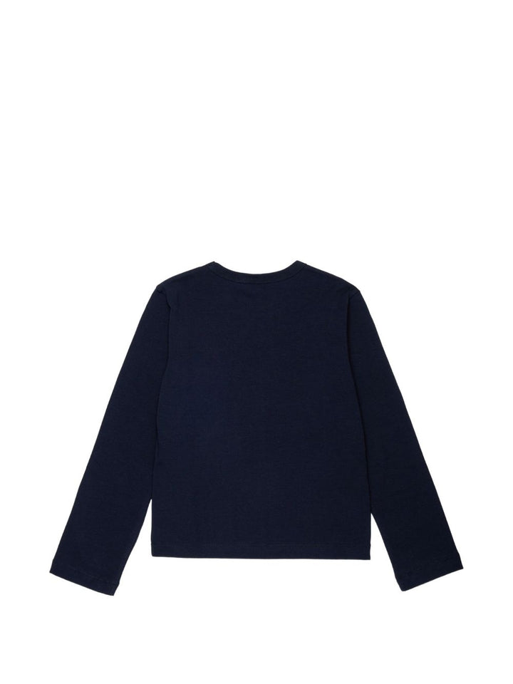 T-shirt blu capitan per bambina MX0391MX02K MX854 Max&co Kids 