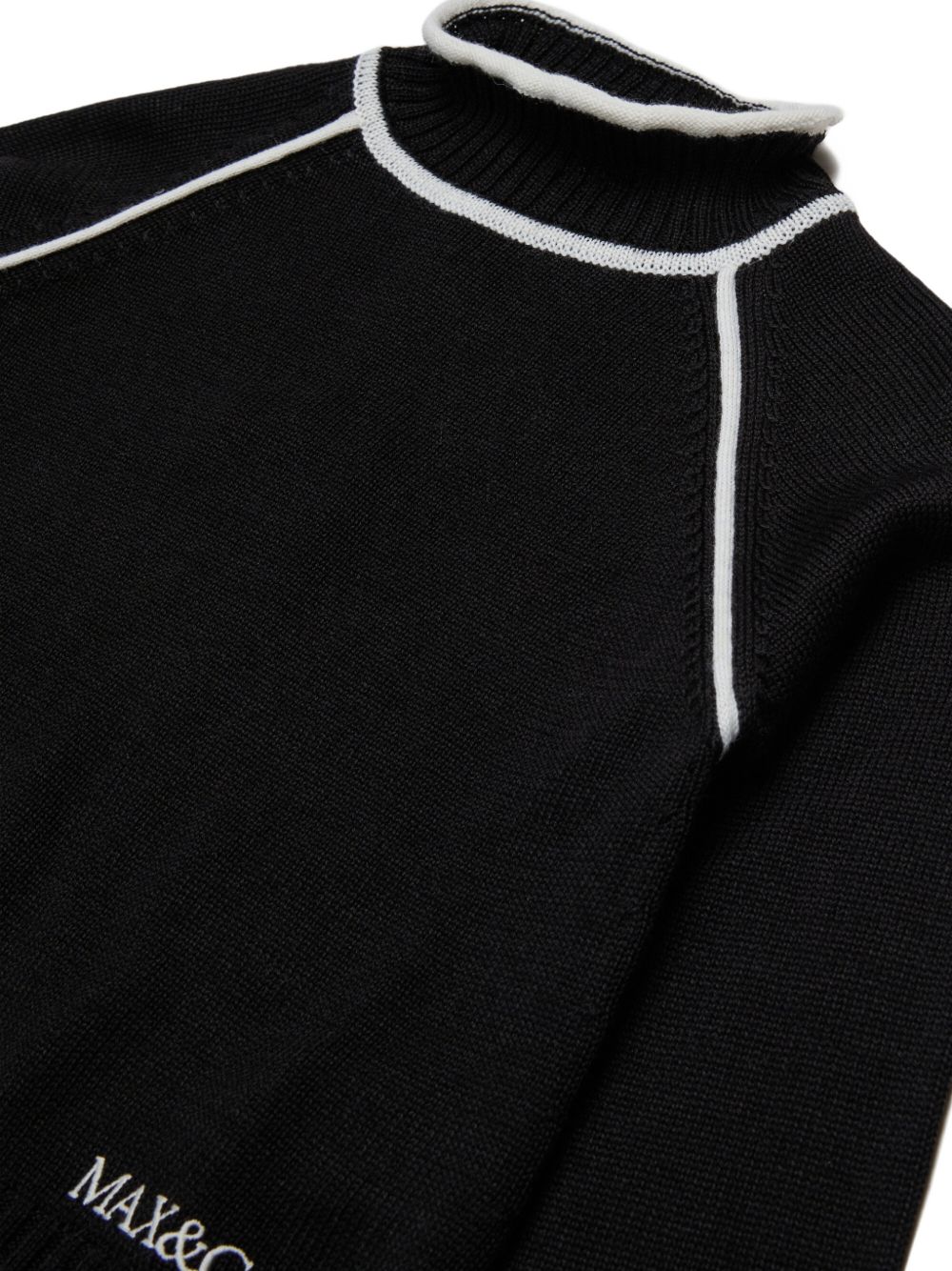 Maglia nera per bambina MX0405MX02G MX900 Max&co Kids 