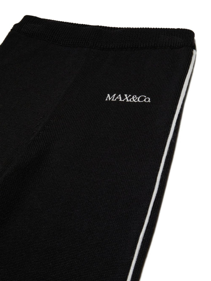 Pantalone nero per bambina MX0413MX02G MX900 Max&co Kids 