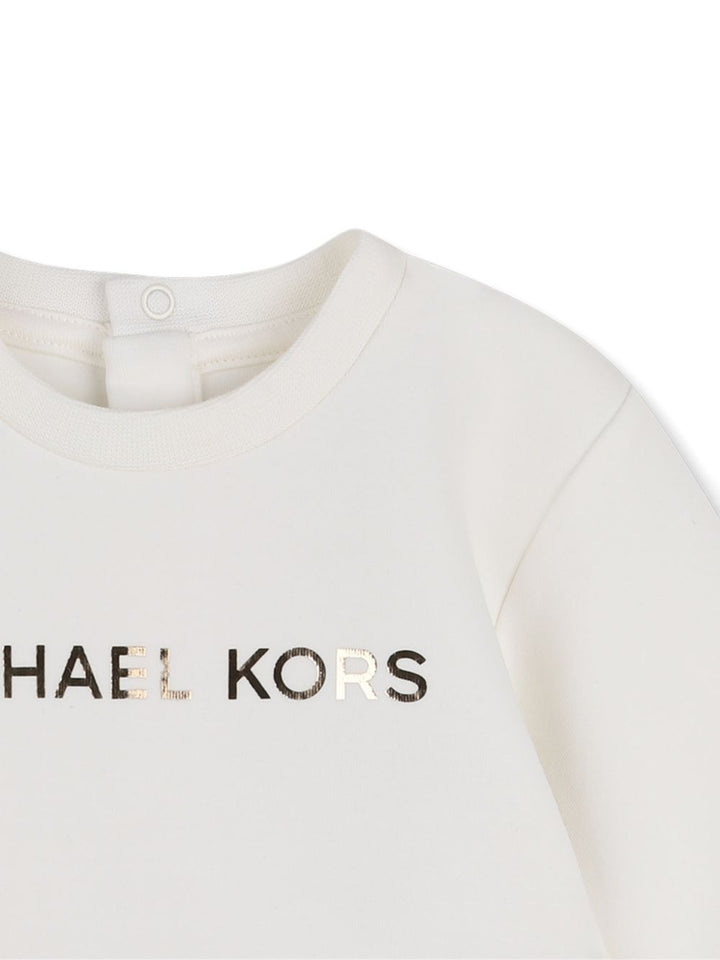 Abito bianco sporco per neonata R30658 117 Michael Kors Kids 