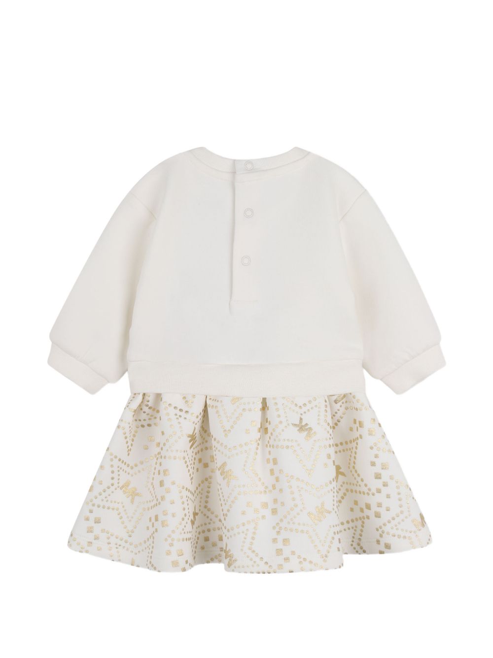 Abito bianco sporco per neonata R30658 117 Michael Kors Kids 