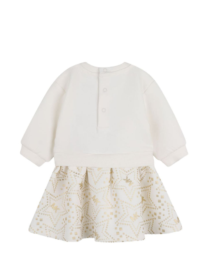 Abito bianco sporco per neonata R30658 117 Michael Kors Kids 