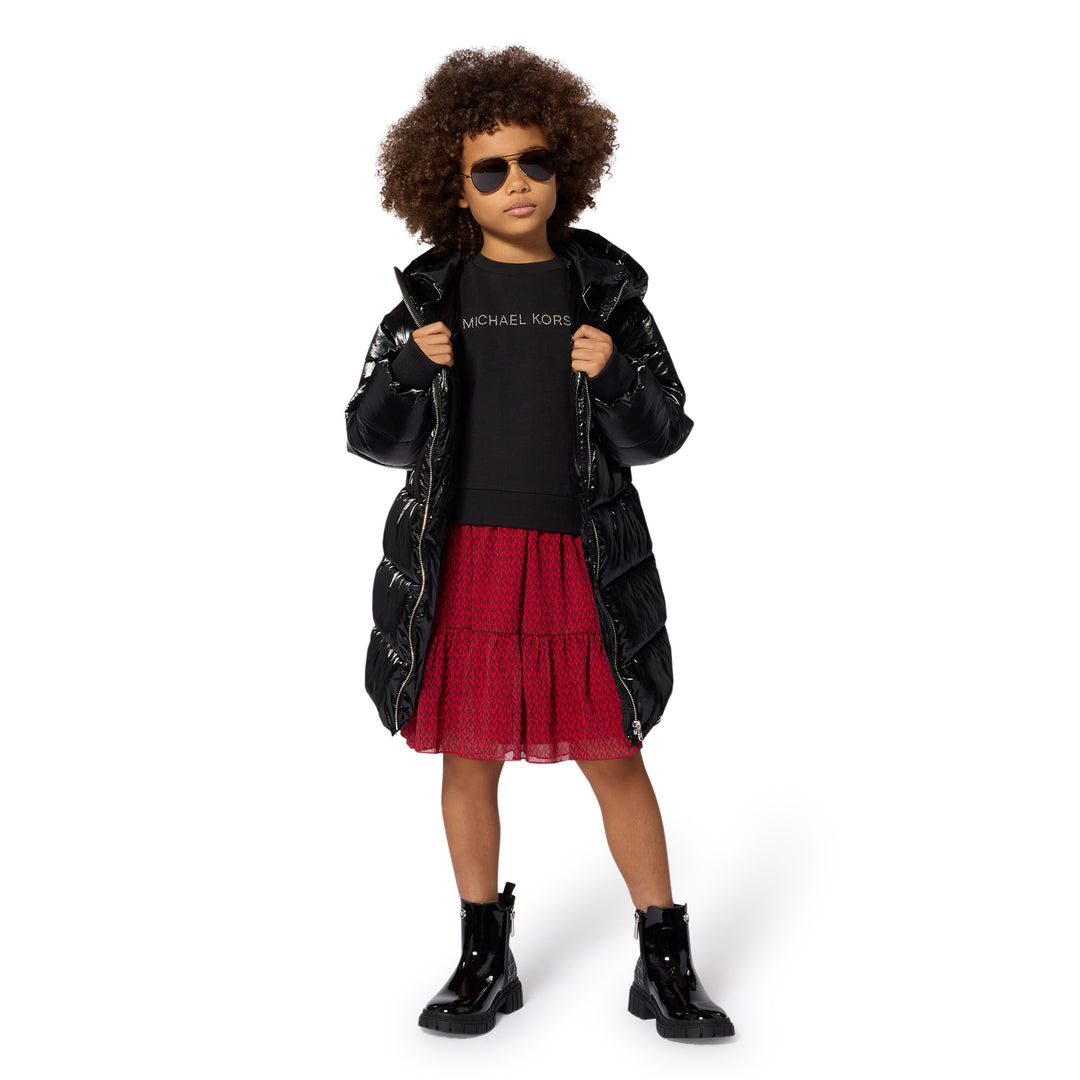 Giubbotto nero per bambina R30693 09B Michael Kors Kids 