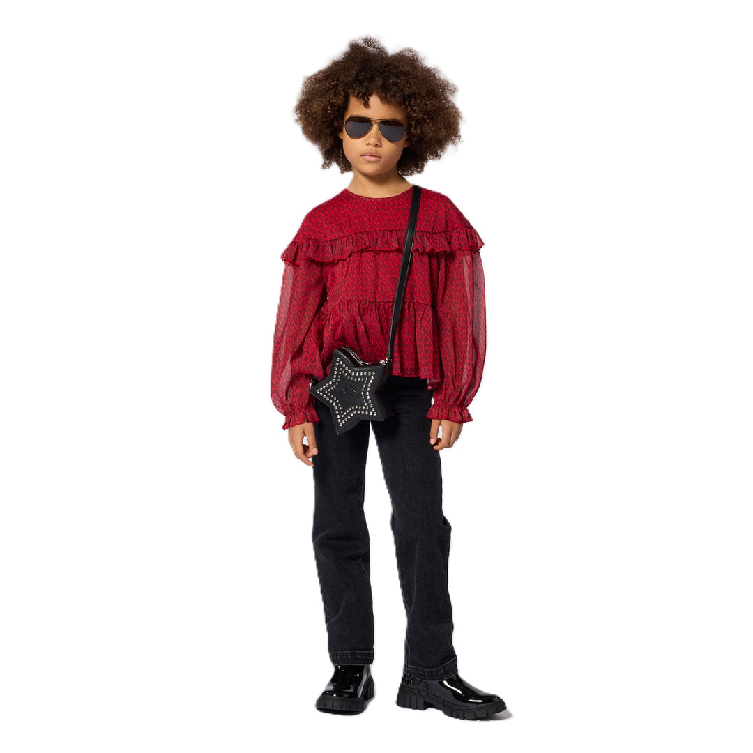 Jeans nero per bambina R30704 Z21 Michael Kors Kids 