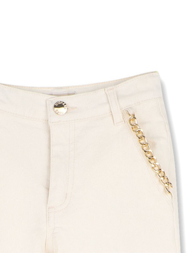 Jeans crema per bambina R30706 190 Michael Kors Kids 