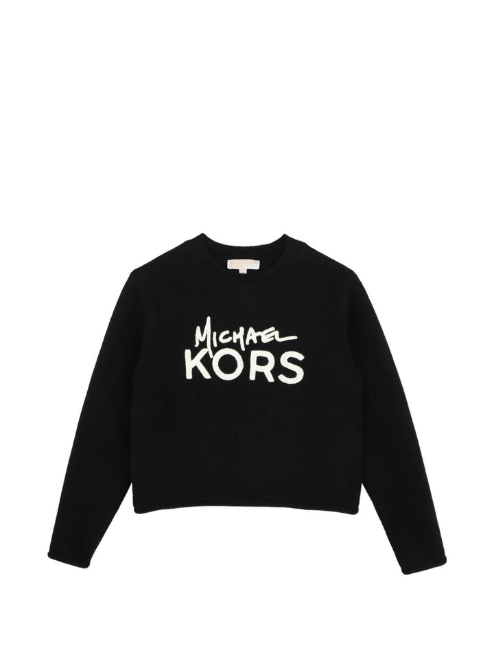 Maglione nero per bambina R30718 09B Michael Kors Kids 