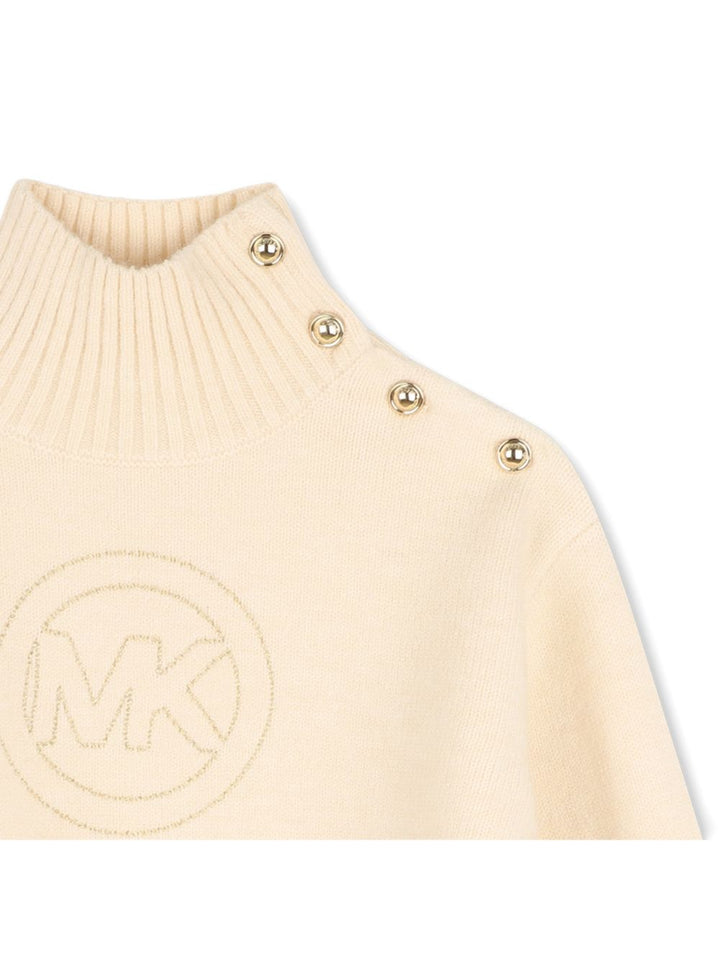 Maglione beige per bambina R30720 247 Michael Kors Kids 