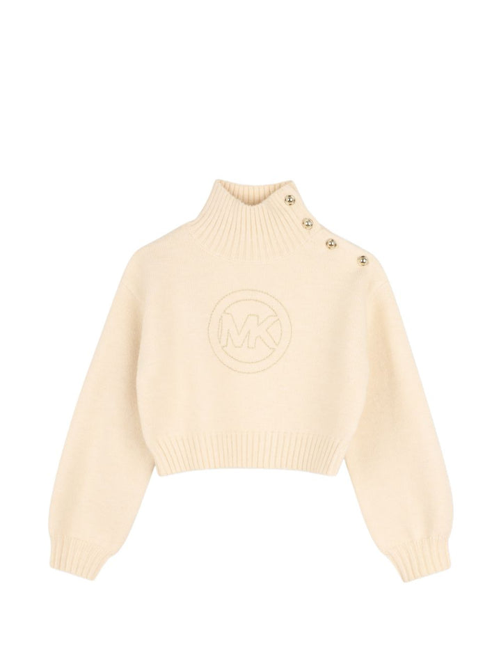 Maglione beige per bambina R30720 247 Michael Kors Kids 