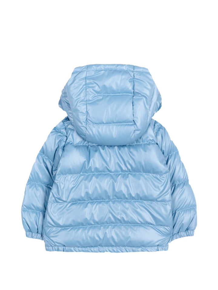 Giubbotto azzurro per neonato 9511A00007597YX 71G Moncler Kids 