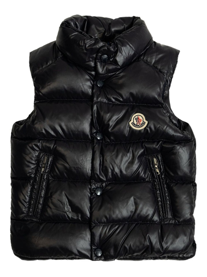 Gilet blu navy per neonato 9511A00016597Z8 742 Moncler Kids 