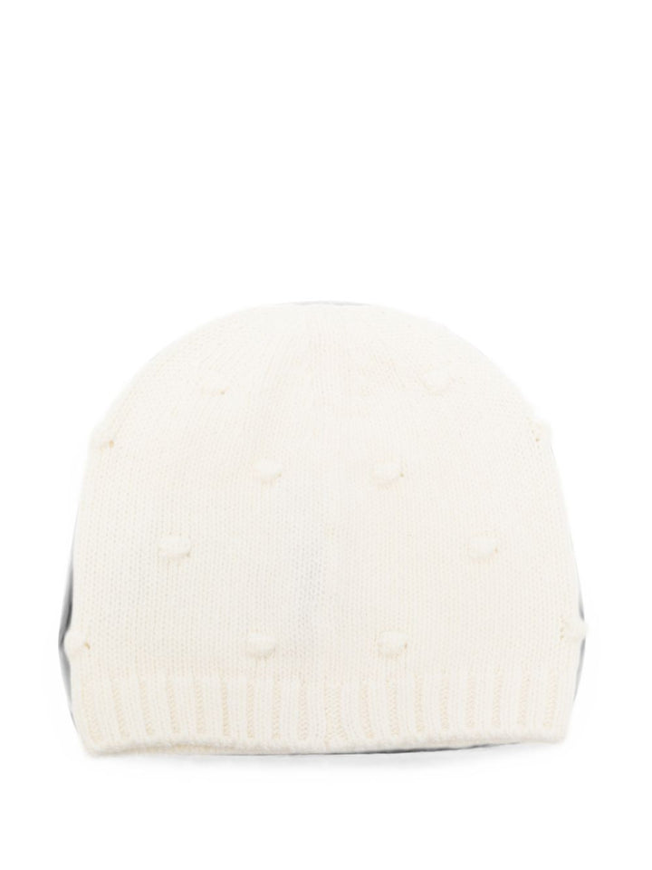 Cappello bianco per neonato 9513B00010M4281 035 Moncler Kids 
