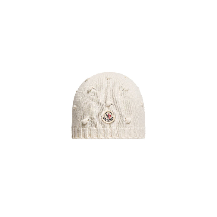 Cappello bianco per neonato 9513B00010M4281 035 Moncler Kids 