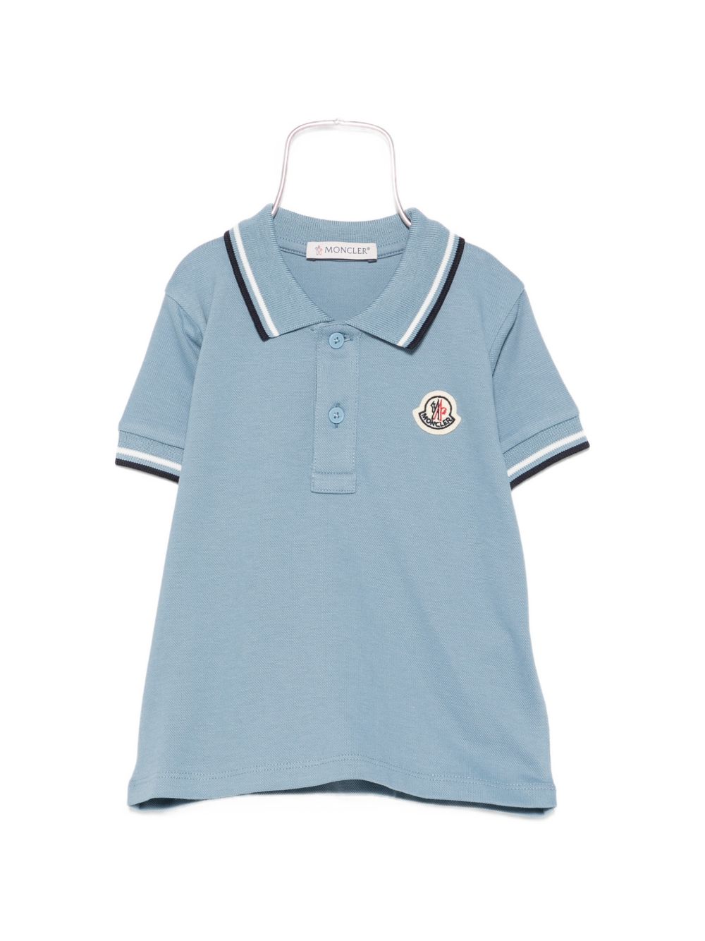 Polo celeste per neoanto 9518A000028496F 78G Moncler Kids 