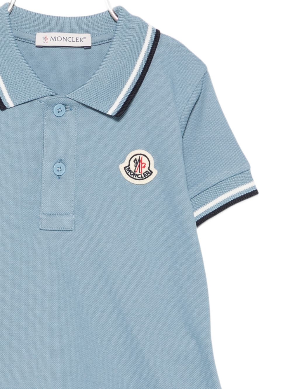 Polo celeste per neoanto 9518A000028496F 78G Moncler Kids 