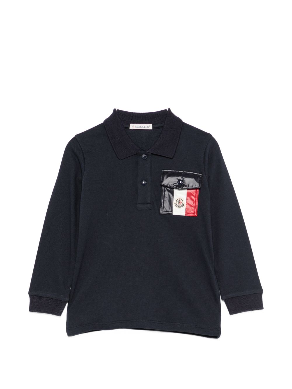 Polo blu navy per neonato 9518B000018496F 778 Moncler Kids 