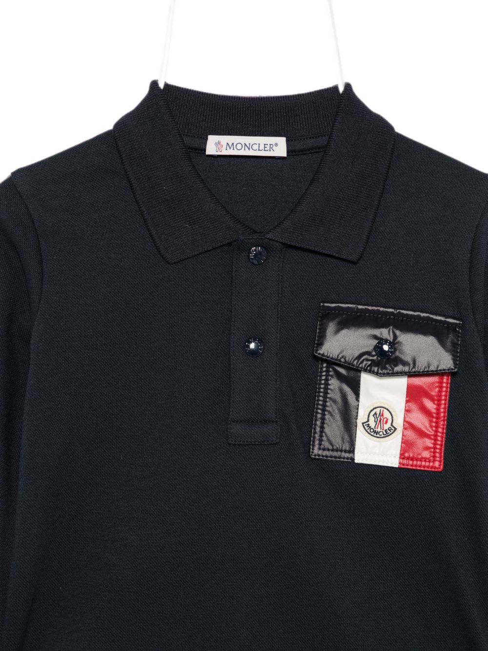 Polo blu navy per neonato 9518B000018496F 778 Moncler Kids 