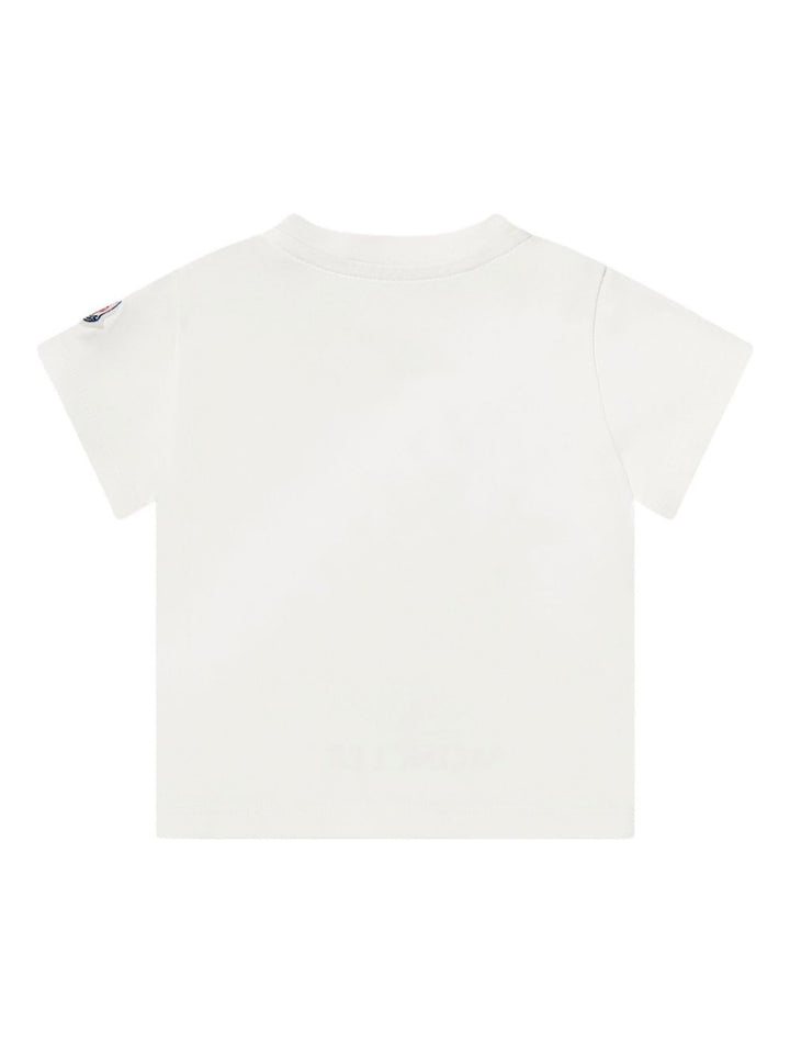 T-shirt bianco per neonato 9518C0000889AUM 034 Moncler Kids 