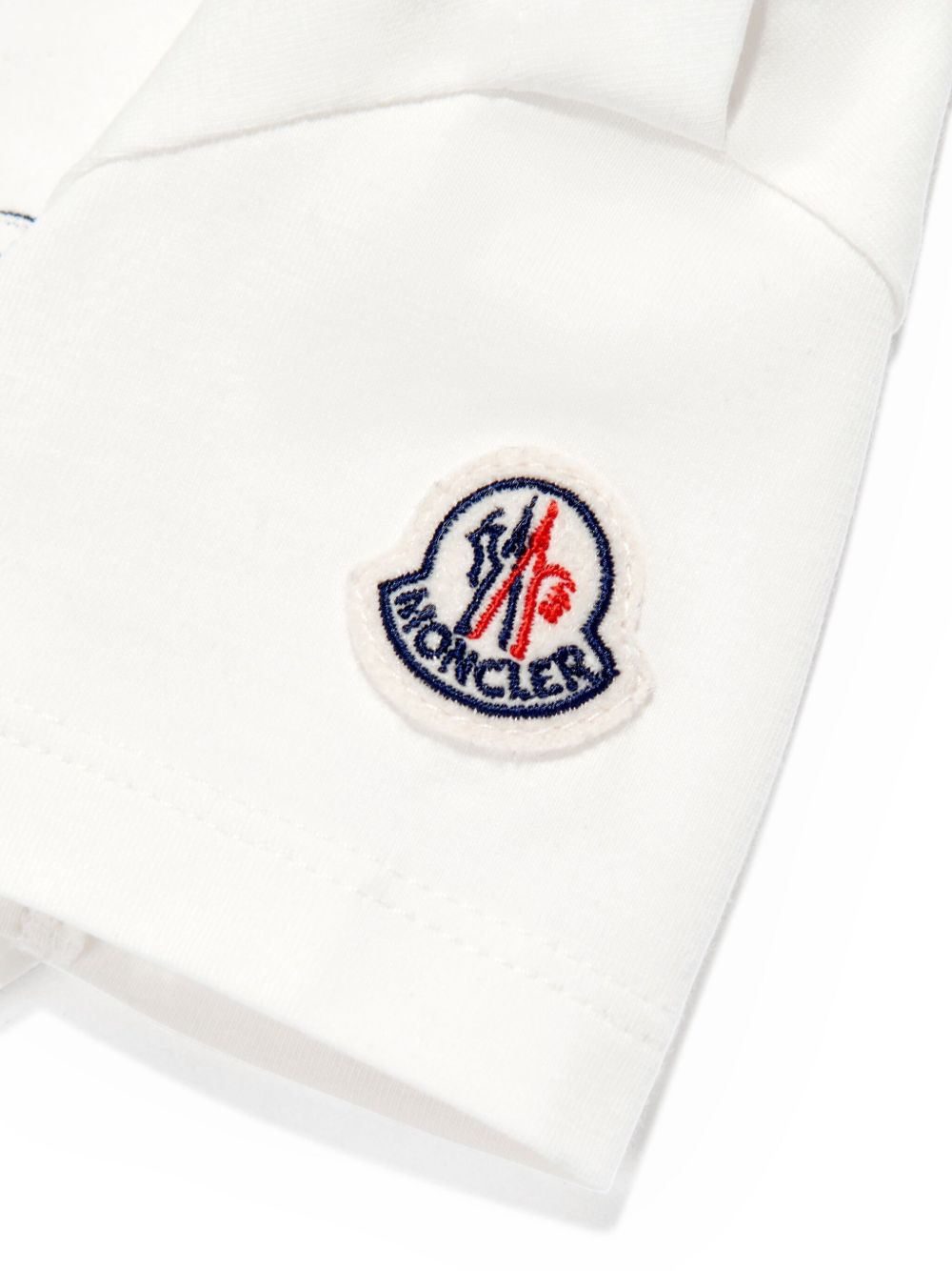 T-shirt bianco per neonato 9518C0000889AUM 034 Moncler Kids 