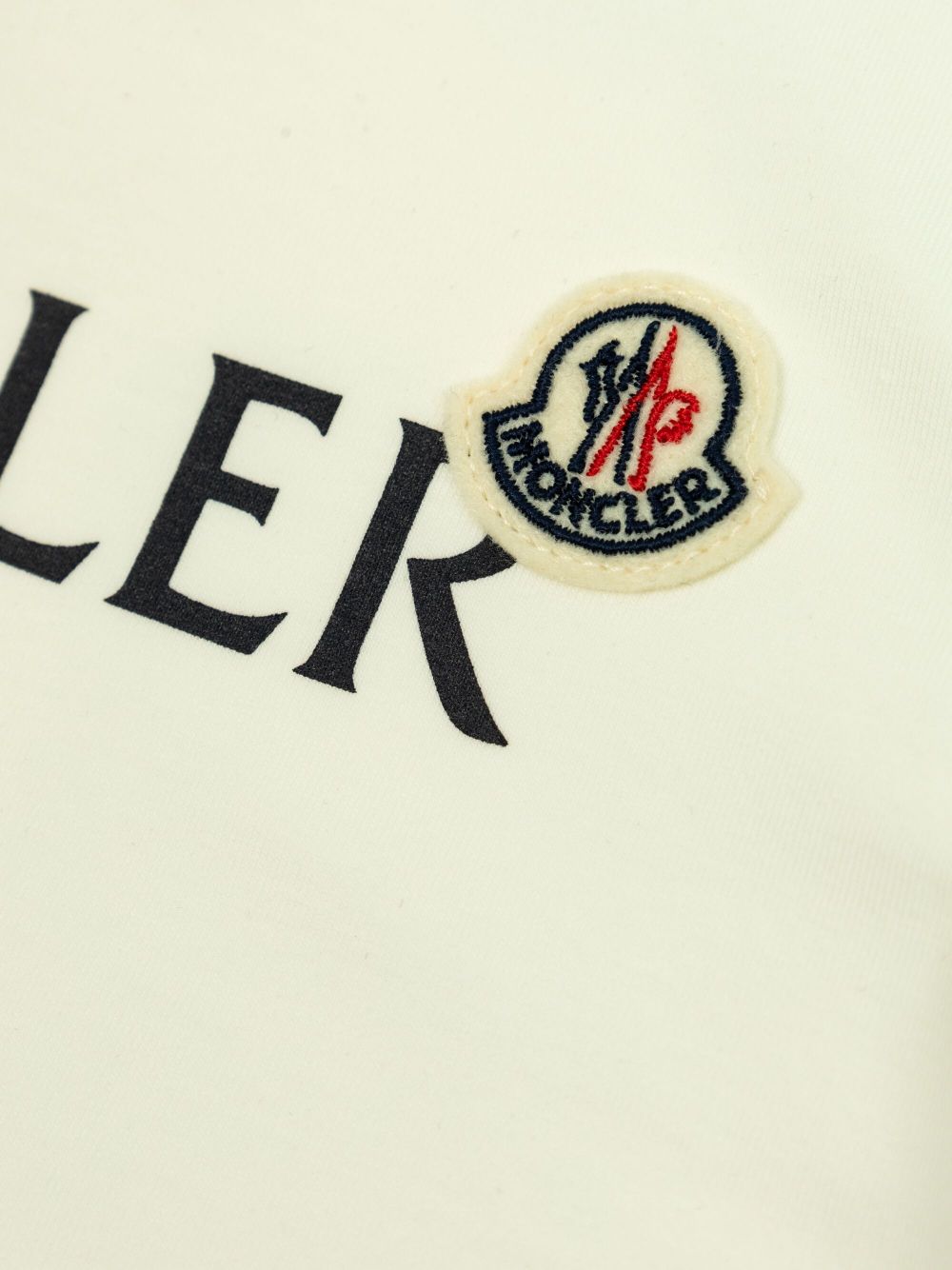 T-shirt bianco per neonato 9518C0000889AUM 034 Moncler Kids 