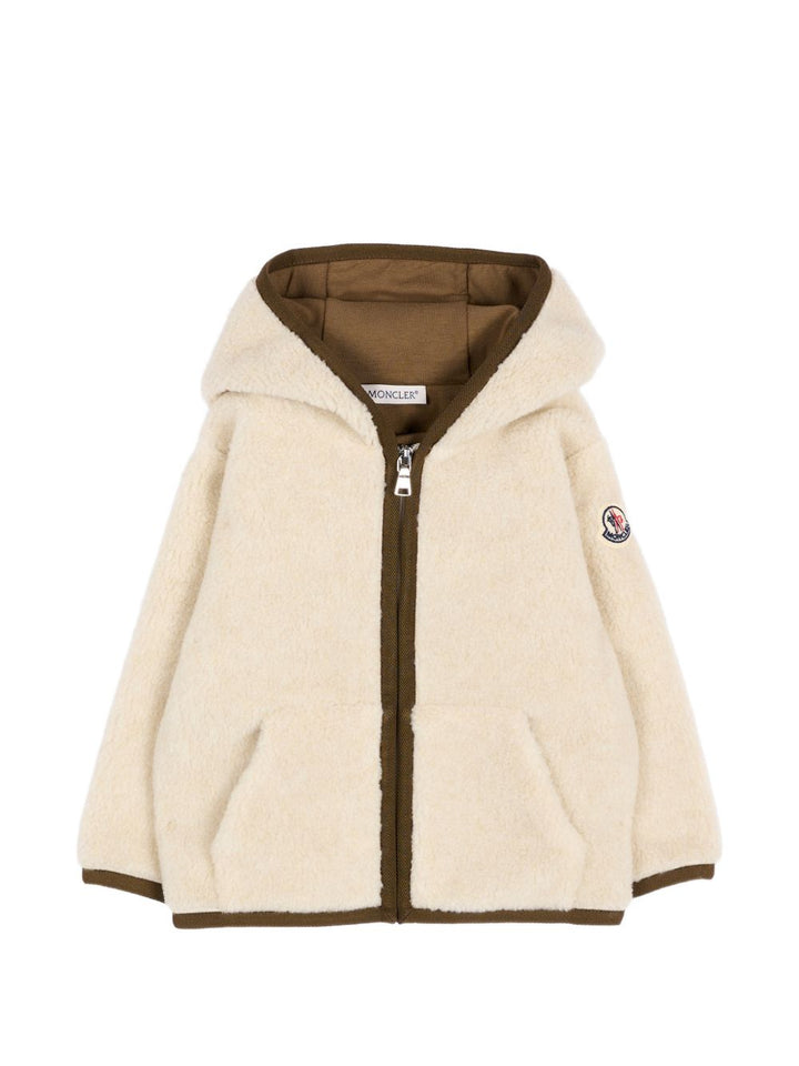 Cardigan beige per neonato 9518G0000589BLO 200 Moncler Kids 