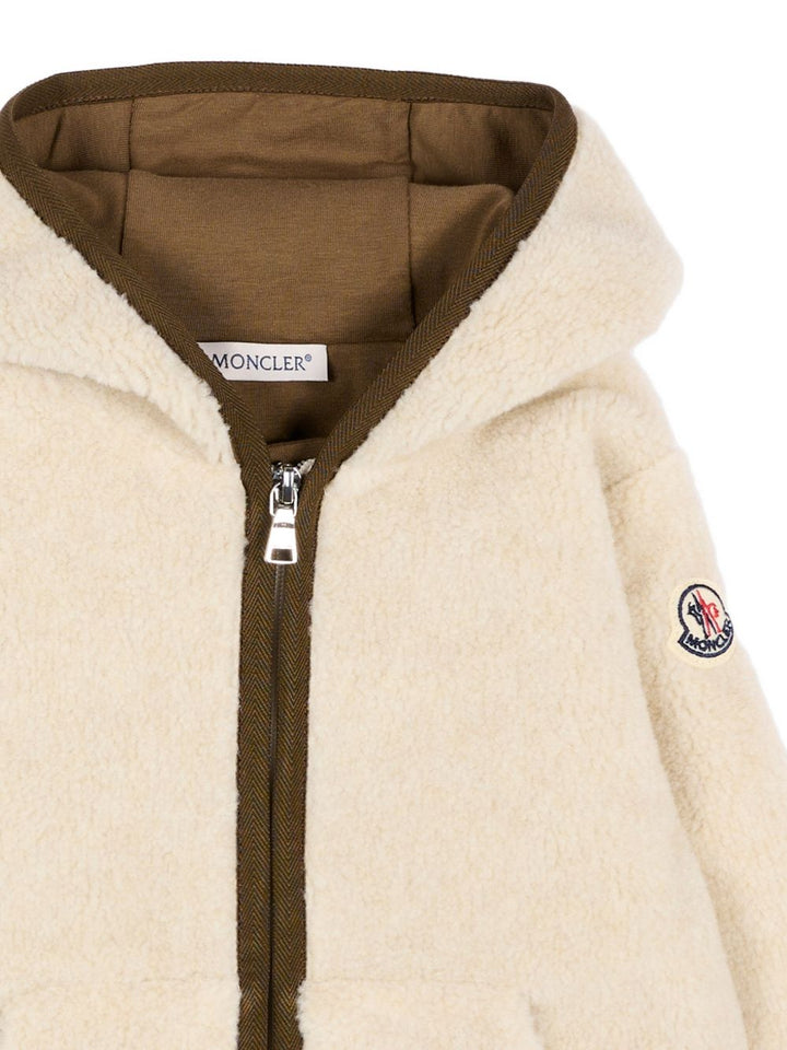 Cardigan beige per neonato 9518G0000589BLO 200 Moncler Kids 