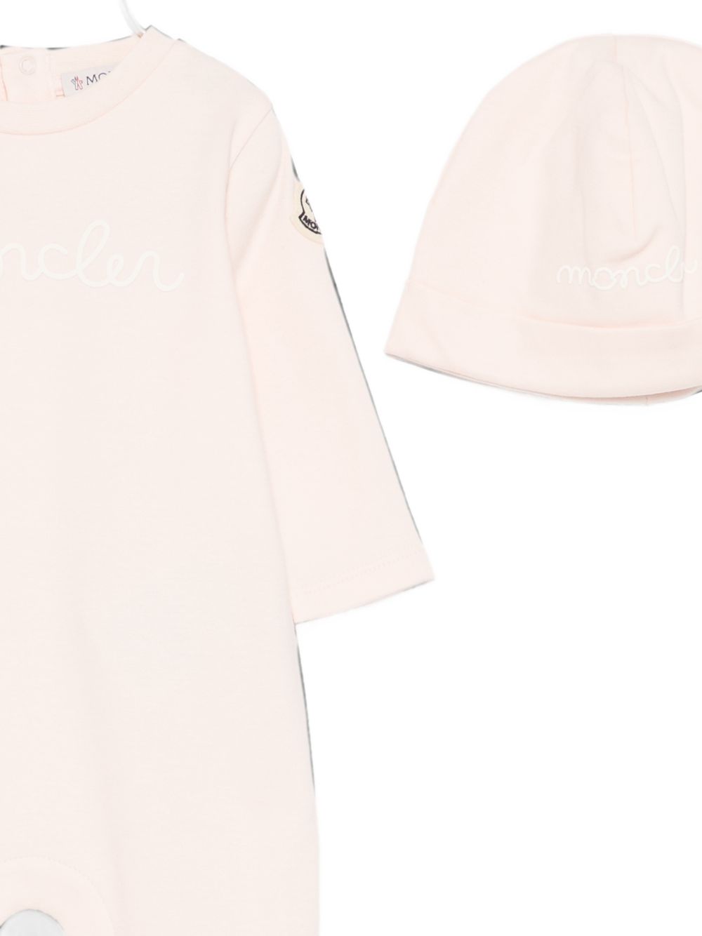 Tutina rosa chiaro per neonata 9518P000018392E 529 Moncler Kids 