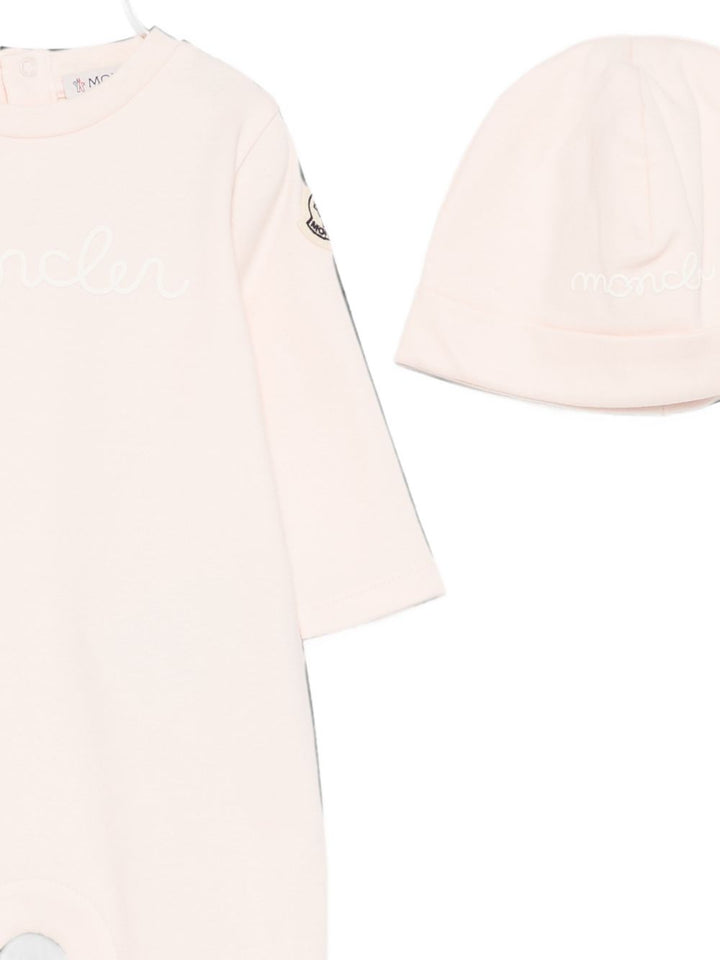 Tutina rosa chiaro per neonata 9518P000018392E 529 Moncler Kids 