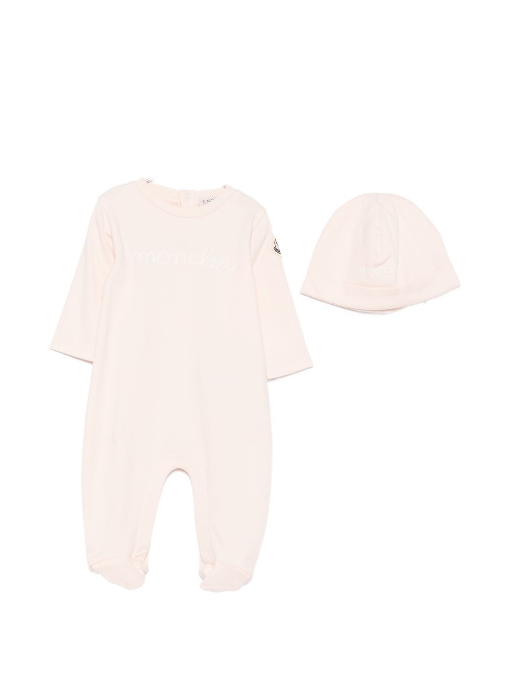 Tutina rosa chiaro per neonata 9518P000018392E 529 Moncler Kids 