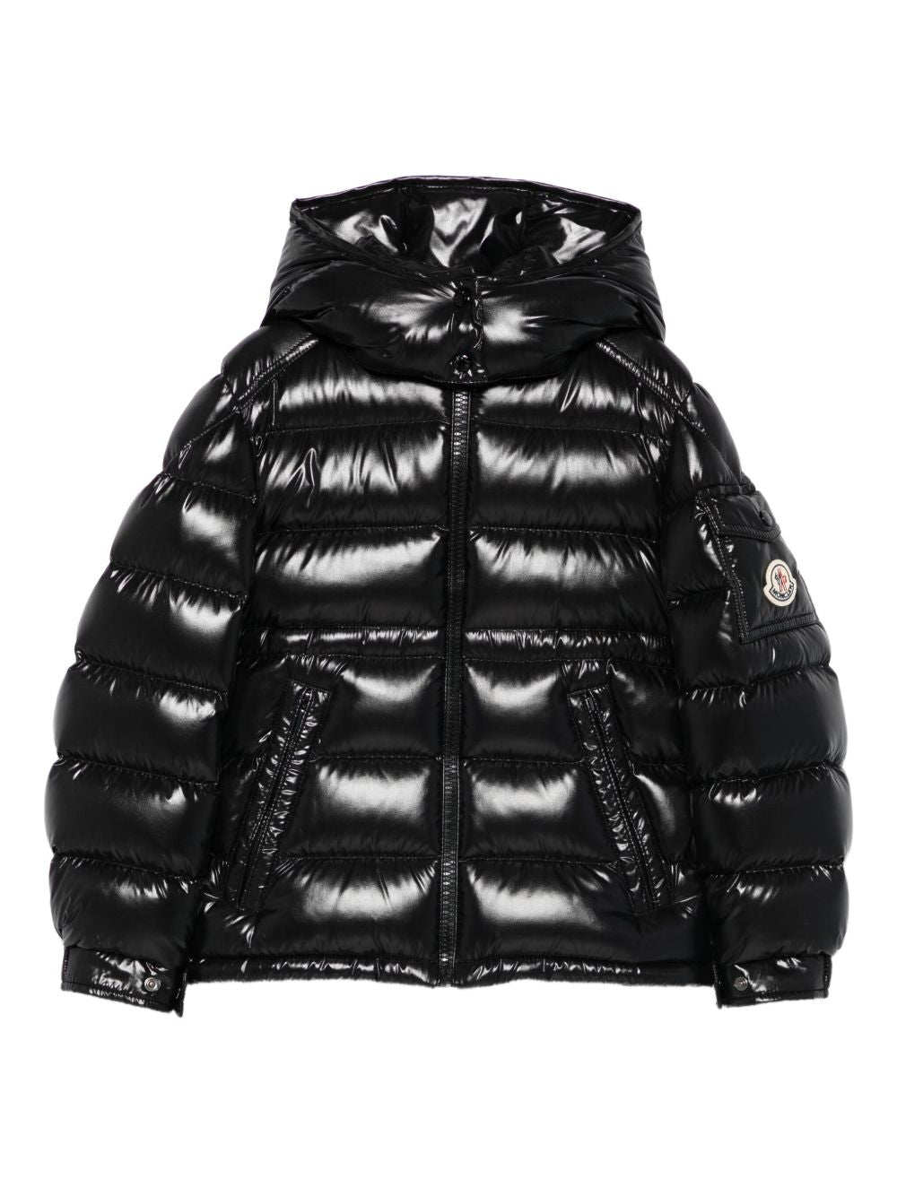 Giubbotto nero per bambina 9541A00038597Z8 999 Moncler Kids 