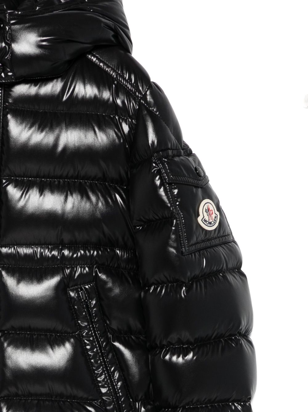 Giubbotto nero per bambina 9541A00038597Z8 999 Moncler Kids 