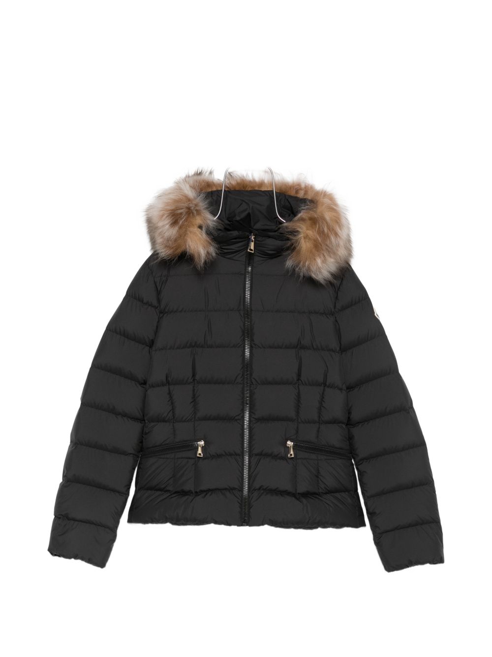 Giubbotto nero per bambina 9541A00116597YW 999 Moncler Kids 