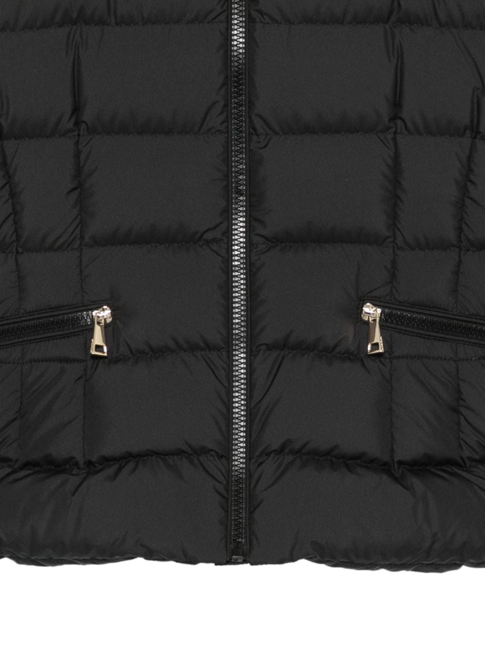 Giubbotto nero per bambina 9541A00116597YW 999 Moncler Kids 