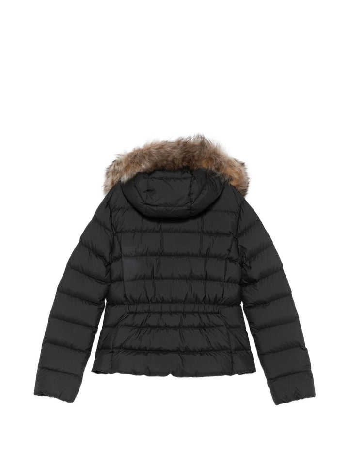 Giubbotto nero per bambina 9541A00116597YW 999 Moncler Kids 