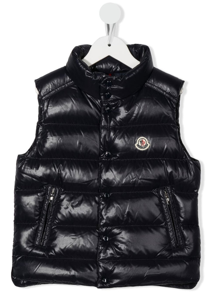 Gilet blu per bambino 9541A1262068950 742 Moncler Kids 