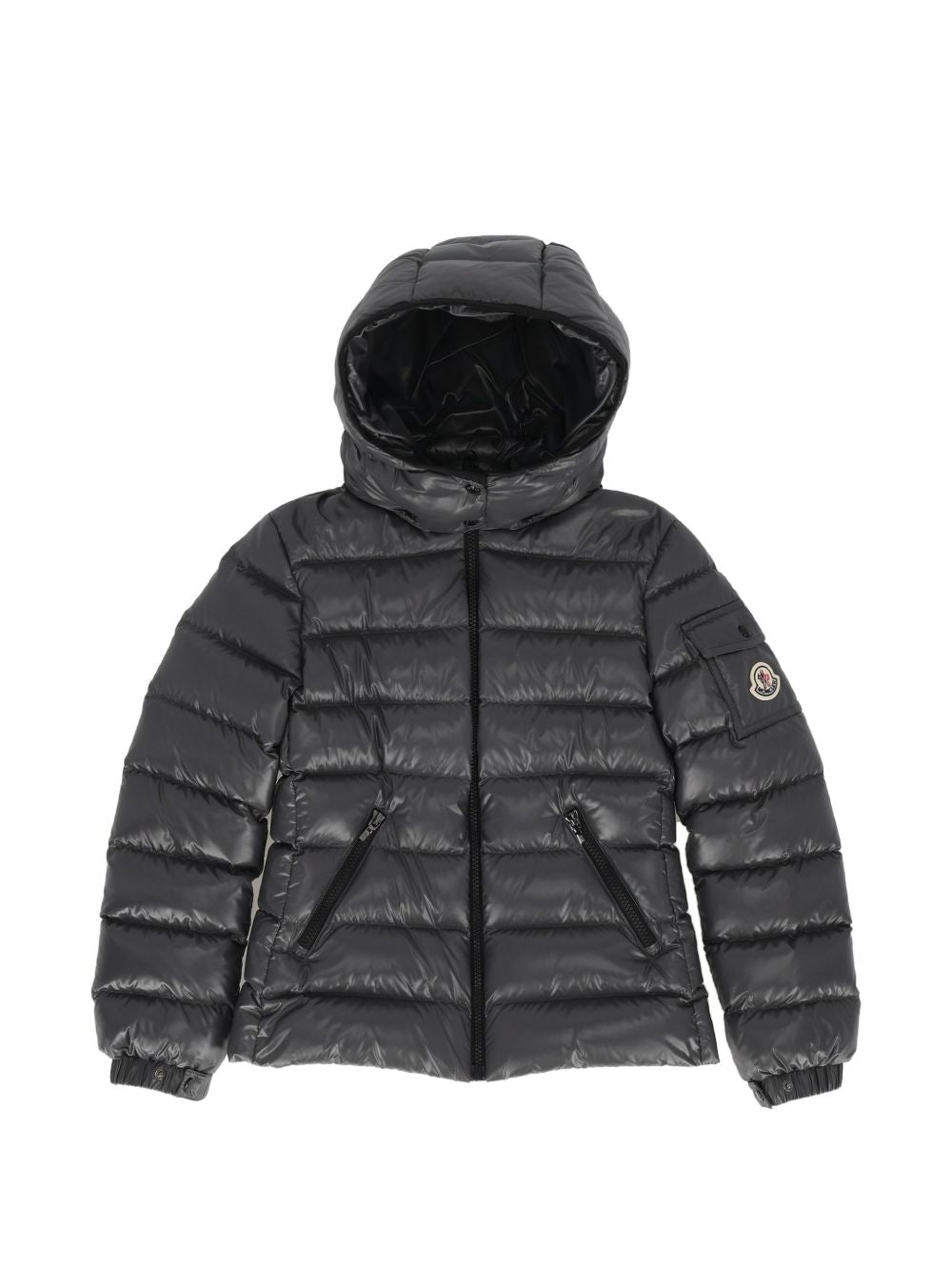 Giubbotto grigio scuro per bambina 9541A5271068950 92A Moncler Kids 