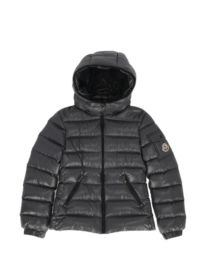 Giubbotto grigio scuro per bambina 9541A5271068950 92A Moncler Kids 